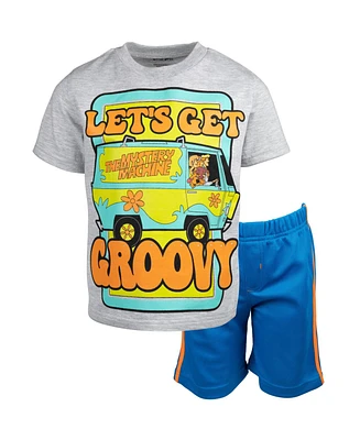 Scooby Doo Boys Graphic T-Shirt & Mesh Shorts Toddler| Child