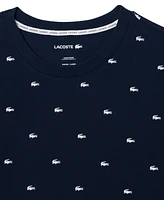 Lacoste Men's Allover Crocodile Logo Underwear T-Shirt