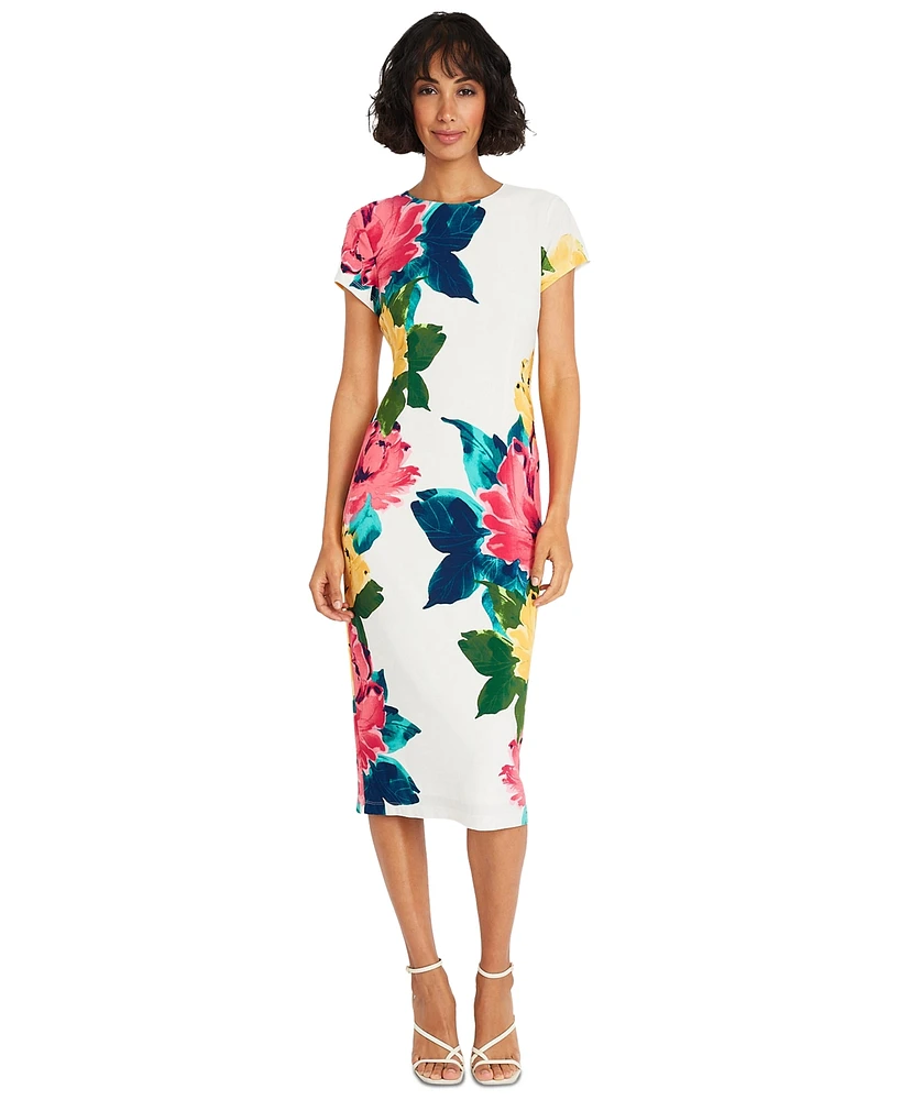 Maggy London Women's Floral-Print Bodycon Dress