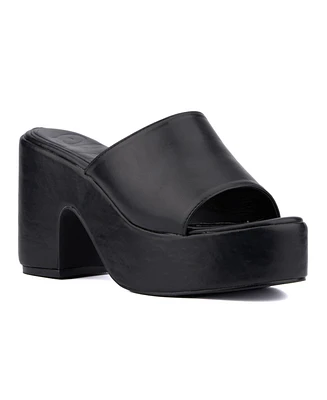 Olivia Miller Women's Crush Platform Heel Sandal