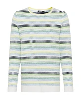 Olsen Women's Long Sleeve Pattern Stripe Pullover