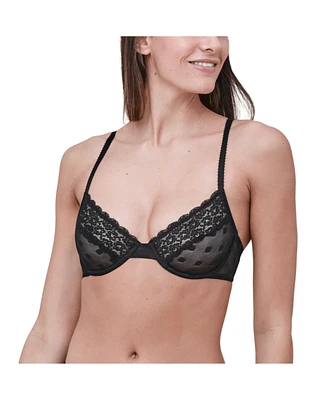 Women's Dare Dot Lace Unlined Underwire Bra with