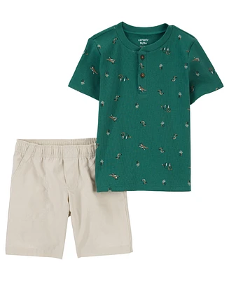 Carter's Toddler Boys Shirt and Shorts, 2 Piece Set