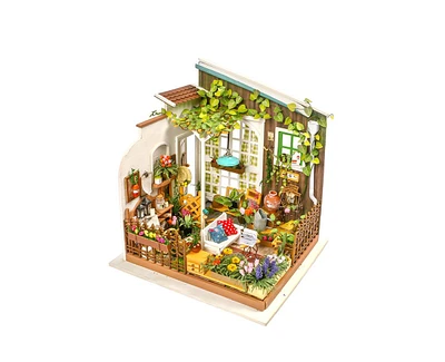 Robotime Diy Miniature Dollhouse - Miller's Garden - Toys for Children, Teens, and Adults