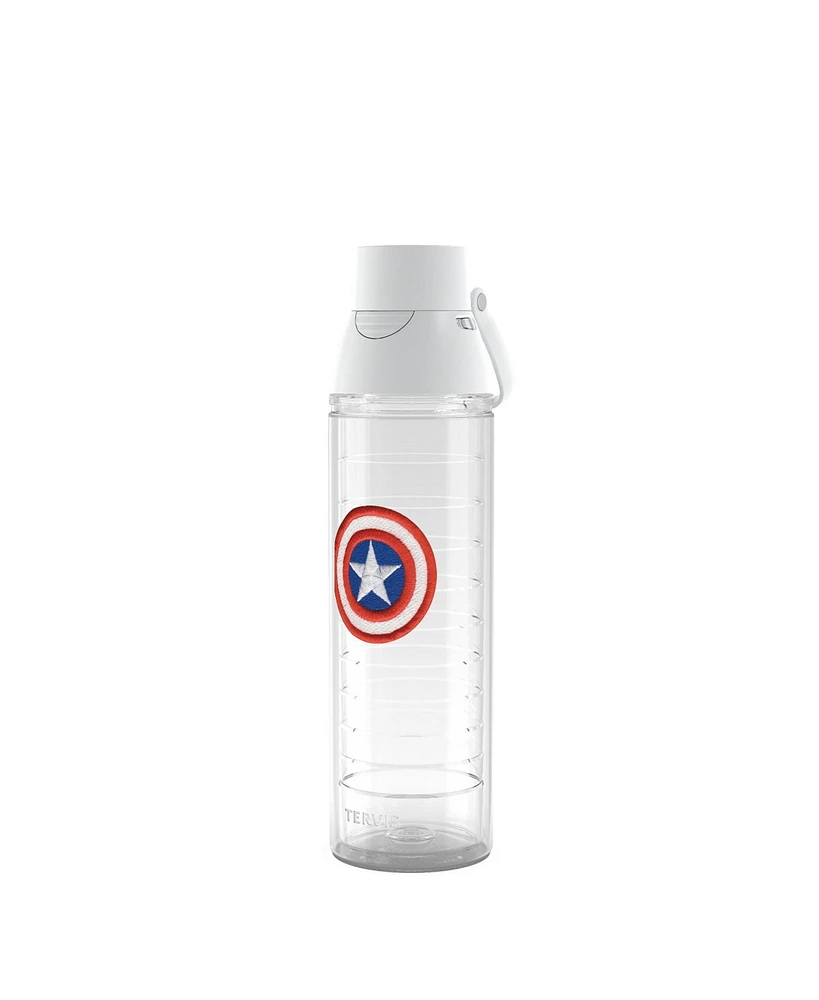 Tervis Tumbler Tervis Venture Lite Marvel Captain America Icon Made in Usa Double Walled Insulated Tumbler Travel Cup Keeps Drinks Cold & Hot, 24oz Wa