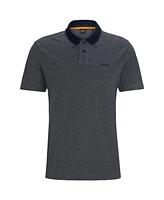 Boss by Hugo Men's Oxford-Pique Cotton Relaxed-Fit Polo Shirt