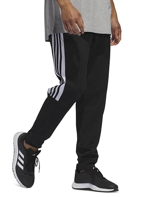 adidas Men's Essentials Regular-Fit Colorblocked Tricot Joggers