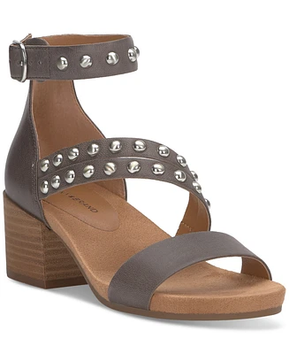 Lucky Brand Women's Piah Studded Block-Heel City Sandals