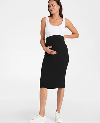 Seraphine Women's Ribbed Knit Maternity Pencil Skirt