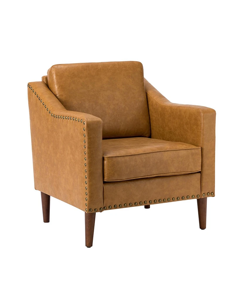 Karena Transitional Armchair with Nailhead Trims