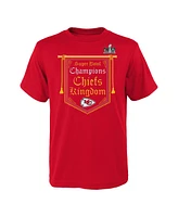 Big Boys Red Kansas City Chiefs Super Bowl Lviii Champions Hometown On Top T-shirt