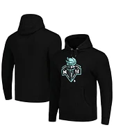 Men's and Women's Stadium Essentials Black New York Liberty City View Pullover Hoodie