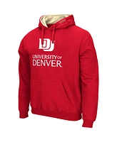 Men's Colosseum Crimson Denver Pioneers Isle Pullover Hoodie