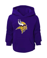Toddler Boys and Girls Purple Minnesota Vikings Logo Pullover Hoodie