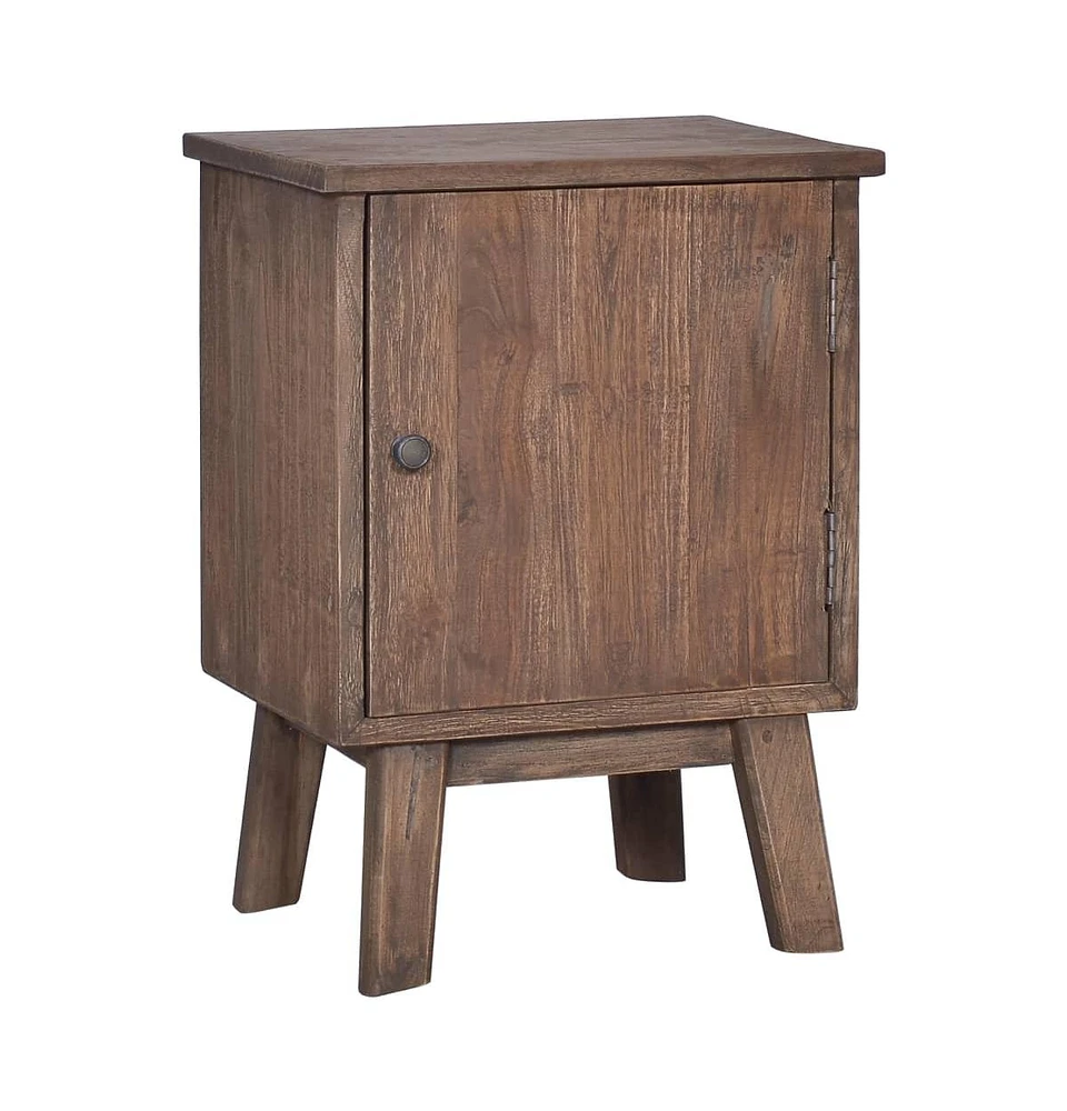 Bedside Cabinet 15.7"x11.8"x20.9" Solid Teak Wood