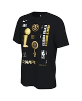 Men's Nike Black Denver Nuggets 2023 Nba Finals Champions Celebration Expressive T-shirt