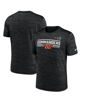 Men's Nike Black Washington Commanders Yardline Velocity Performance T-shirt