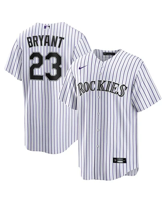 Men's Nike Kris Bryant White, Purple Colorado Rockies Replica Player Jersey