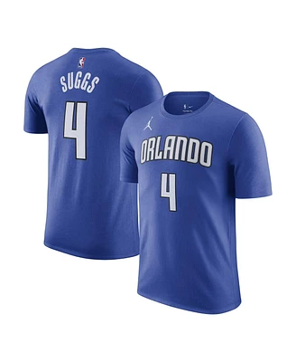 Men's Jordan Jalen Suggs Blue Orlando Magic 2022/23 Statement Edition Name and Number T-shirt