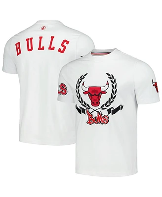 Men's and Women's Fisll White Chicago Bulls Heritage Crest T-shirt