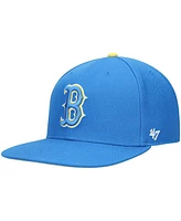 Men's '47 Brand Blue Boston Red Sox 2021 City Connect Captain Snapback Hat