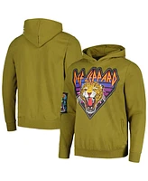 Men's and Women's Olive Def Leppard 1988 Pullover Hoodie