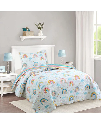 MarCielo Kids Girls Quilt Set Bedspread Coverlet Set A82