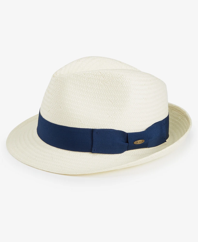 Scala Men's Diamond Crown Solid Band Fedora