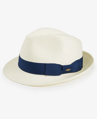 Scala Men's Diamond Crown Solid Band Fedora