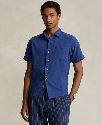Polo Ralph Lauren Men's Classic-Fit Linen-Cotton Camp Shirt