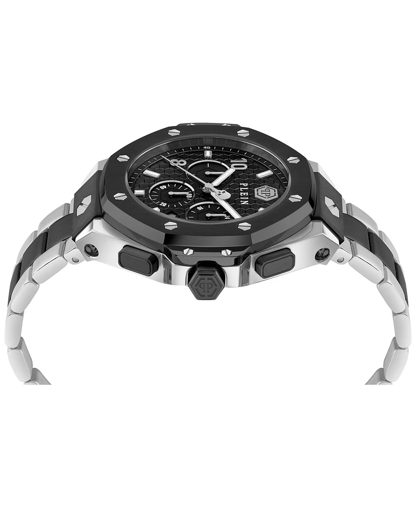 Philipp Plein Men's Chronograph Two-Tone Stainless Steel Bracelet Watch 46mm