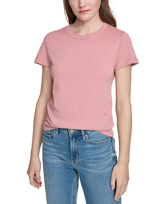 Calvin Klein Jeans Women's Embroidered Logo Short-Sleeve T-Shirt