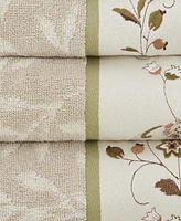 Madison Park Cotton 6-Pc. Embroidered Serene Jacquard Towel Set
