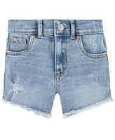 Levi's Little Girls Mini Mom High Rise Shorts