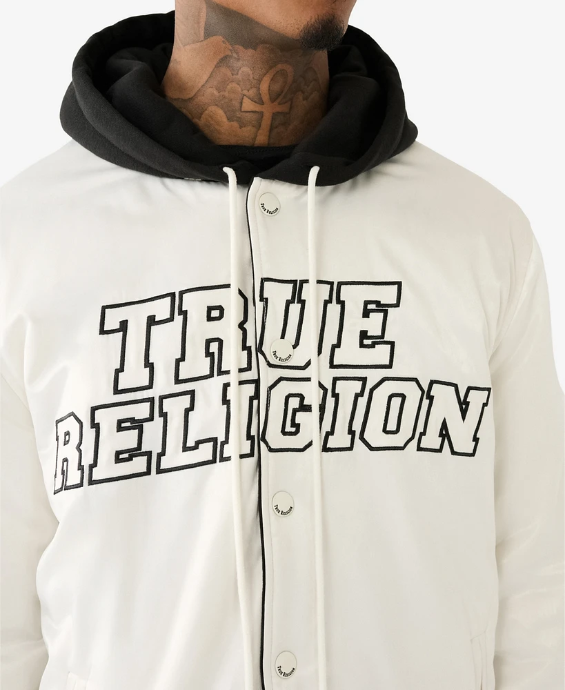 True Religion Men's Reversible Bomber Jacket