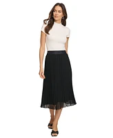 Dkny Pleated Midi Skirt