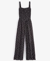 On 34th Women's Smocked Square-Neck Jumpsuit