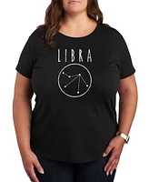 Hybrid Apparel Trendy Plus Astrology Libra Graphic T-shirt