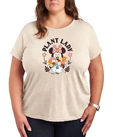 Hybrid Apparel Trendy Plus Disney Minnie Mouse Plant Lady Graphic T-shirt