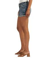 Silver Jeans Co. Women's Suki Mid Rise Curvy Fit Shorts