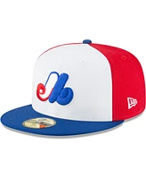 Men's New Era White Montreal Expos Cooperstown Collection Wool 59FIFTY Fitted Hat