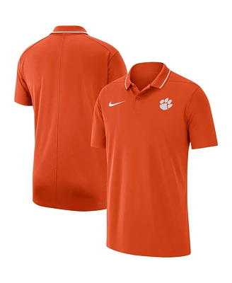 Men's Nike Orange Clemson Tigers 2023 Coaches Performance Polo Shirt
