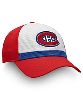 Men's Fanatics White, Red Montreal Canadiens Breakaway Current Jersey Flex Hat