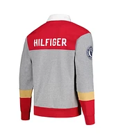 Men's Tommy Hilfiger Scarlet San Francisco 49ers Connor Oversized Rugby Long Sleeve Polo Shirt