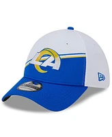 Men's New Era White, Royal Los Angeles Rams 2023 Sideline 39THIRTY Flex Hat
