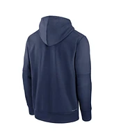 Men's Nike Navy Milwaukee Brewers Authentic Collection Practice Performance Pullover Hoodie