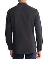 Calvin Klein Men's Slim Fit Long Sleeve Solid Button-Front Shirt