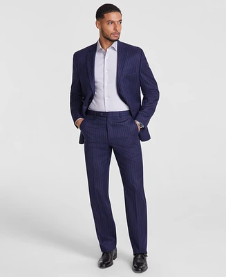 Michael Kors Men's Classic-Fit Pinstripe Wool-Blend Stretch Suit Separate Pants