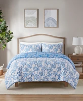 Jla Home Taj 3-Pc. Reversible Printed Comforter Set, Created for Macy's