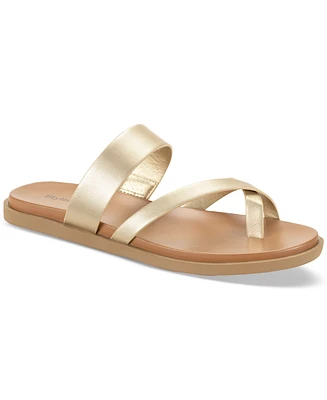 Style & Co Women's Cordeliaa Slip On Strappy Flat Sandals, Created for Macy's